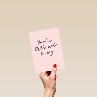 Zomaar kaart just a little note to say powervrouw