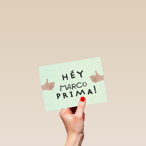 geslaagd kaart hey prima