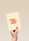 And C Baby Baby Baby kaart oranje
