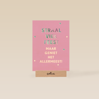 Verjaardagskaart vrouw hip Geniet het allermeest