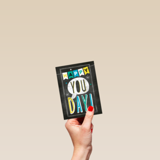 Ansichtkaart verjaardag happy you day
