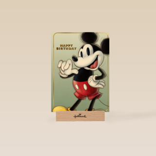 Verjaardagskaart Mickey Mouse klassiek