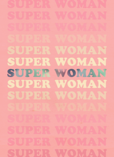 Verjaardagskaart Super woman powervrouw