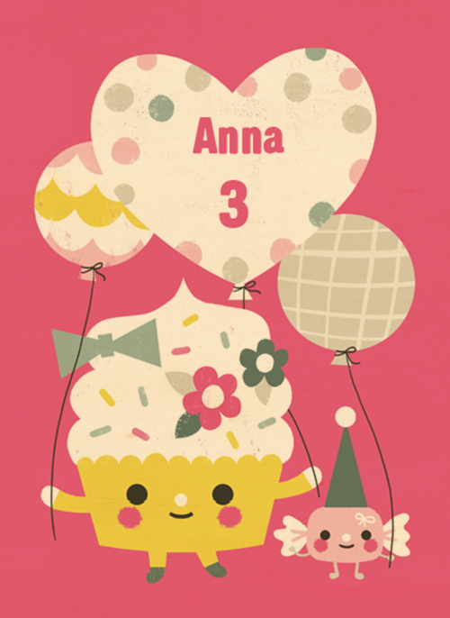 cupcake met ballon