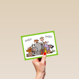 dieren roepen hoera