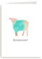Beterschapskaart schaap met trui