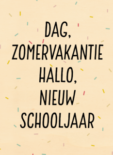 dag zomervakantie