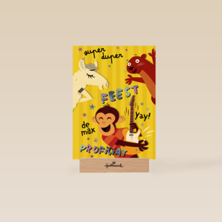 Lentefeest aap gitaar