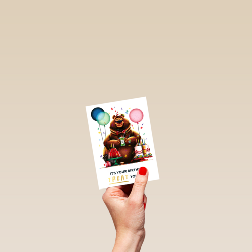 folio bear its your birthday treat yourself