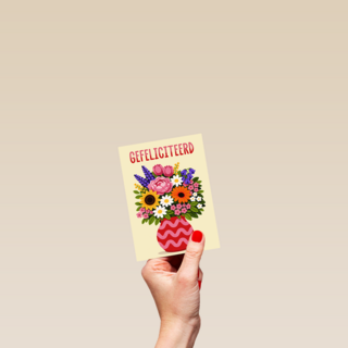 Verjaardag Gefeliciteerd Vaas Bloemen