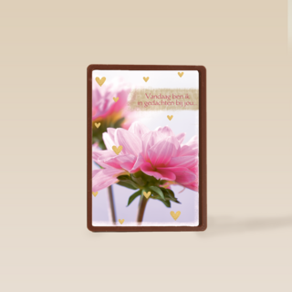 moederdag kaart vandaag ben ik in gedachten bij jou