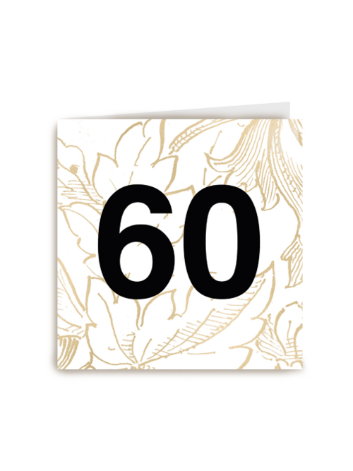 60 op gouden bladeren