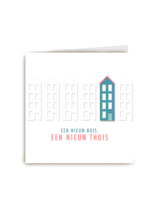 nieuwe woning kaart stijlvol nieuw huis nieuw thuis