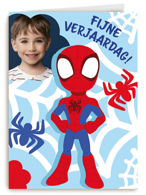 Fotokaart verjaardag spidey