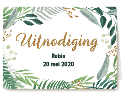 een groene uitnodiging