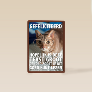 verjaardag vrouw grappig tekst groot genoeg kaart
