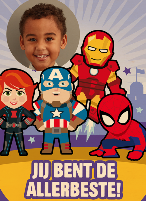 Marvel kaart jij bent de allerbeste