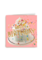 Een taart met confetti en Happy Birthday