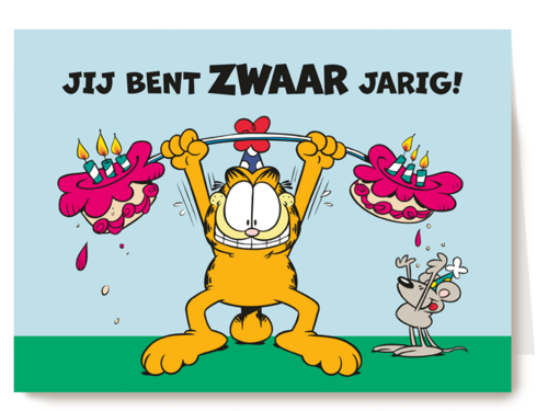 Garfield jij bent zwaar jarig