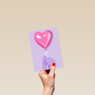 Hart Ballon Fluffy hand
