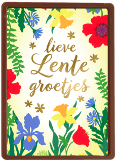 Pasen kaart lieve lentegroetjes