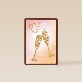 Huwelijkskaart 40 jaar getrouwd Proost