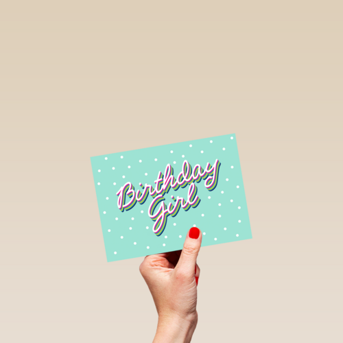 verjaardag kaart hip birthday girl