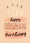taart met happy birthday