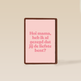 moederdag kaart hip de liefste