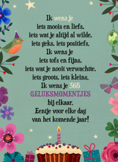 Verjaardagskaart ik wens je