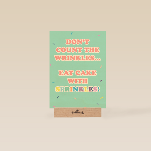 Verjaardagskaart vrouw grappig Dont count the wrinkles