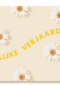 Vrolijke verjaardag met bloemetjes