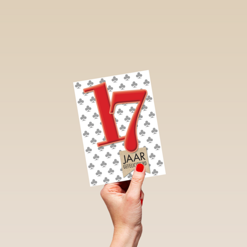 zeventien rood klavers