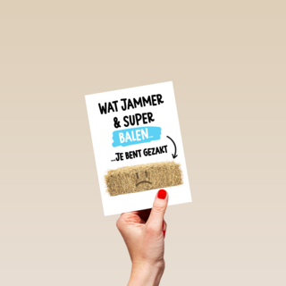 gezakt kaart balen