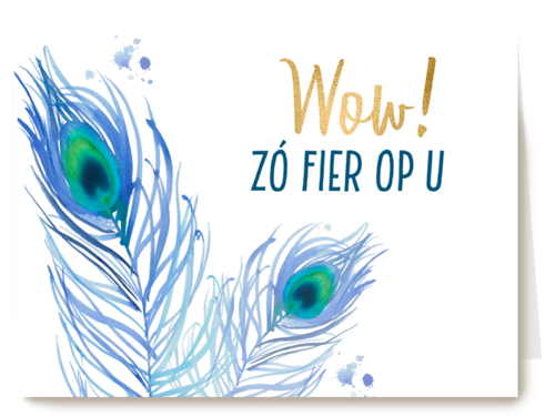 complimentenkaart wow zo fier op u