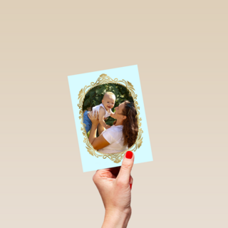 Fotokaart Fotolijst Blauw