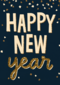 happy new year blue