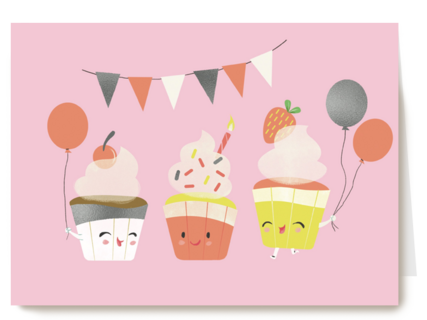 slingers ballonnen en cupcakes
