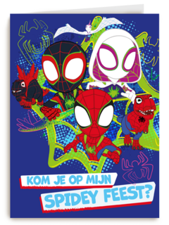 Uitnodiging Spidey feestje