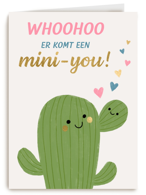 Whoohoo er komt een mini you