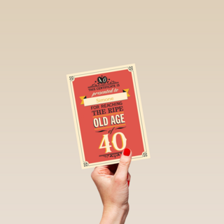 jarig veertig age
