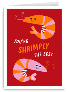 Compliment kaart you are shrimply the best
