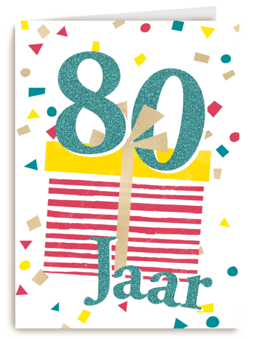 verjaardagskaart man vrouw 80 jaar