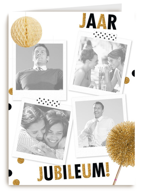 x jaar jubileum fotokaart