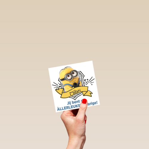 minion dave jij bent de allerleukste jarige