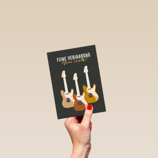 Verjaardagskaart you rock