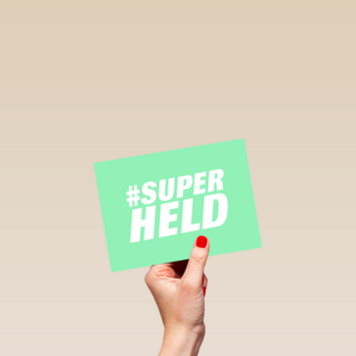 Bedankt kaart thuiswerken superheld