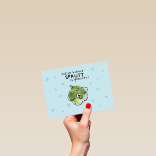 geboorte felicitatie kaart zoon
