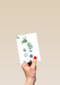 blanco condoleancekaart met plant