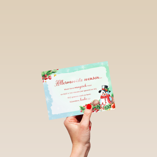 Kerstkaart speciale momenten Maak Kerst magisch mooi